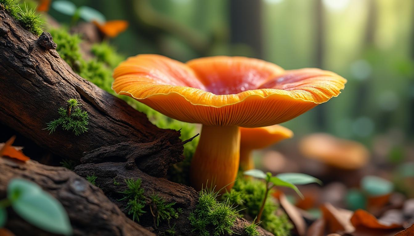 découvrez comment identifier le champignon orange sur bois mort et comprenez son rôle écologique essentiel dans la décomposition et le recyclage des nutriments en forêt.