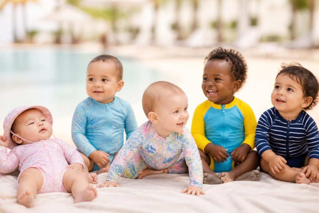 découvrez comment choisir le maillot de bain parfait pour bébé, adapté à son âge et à la sensibilité de sa peau, pour des baignades en toute sécurité et confort.
