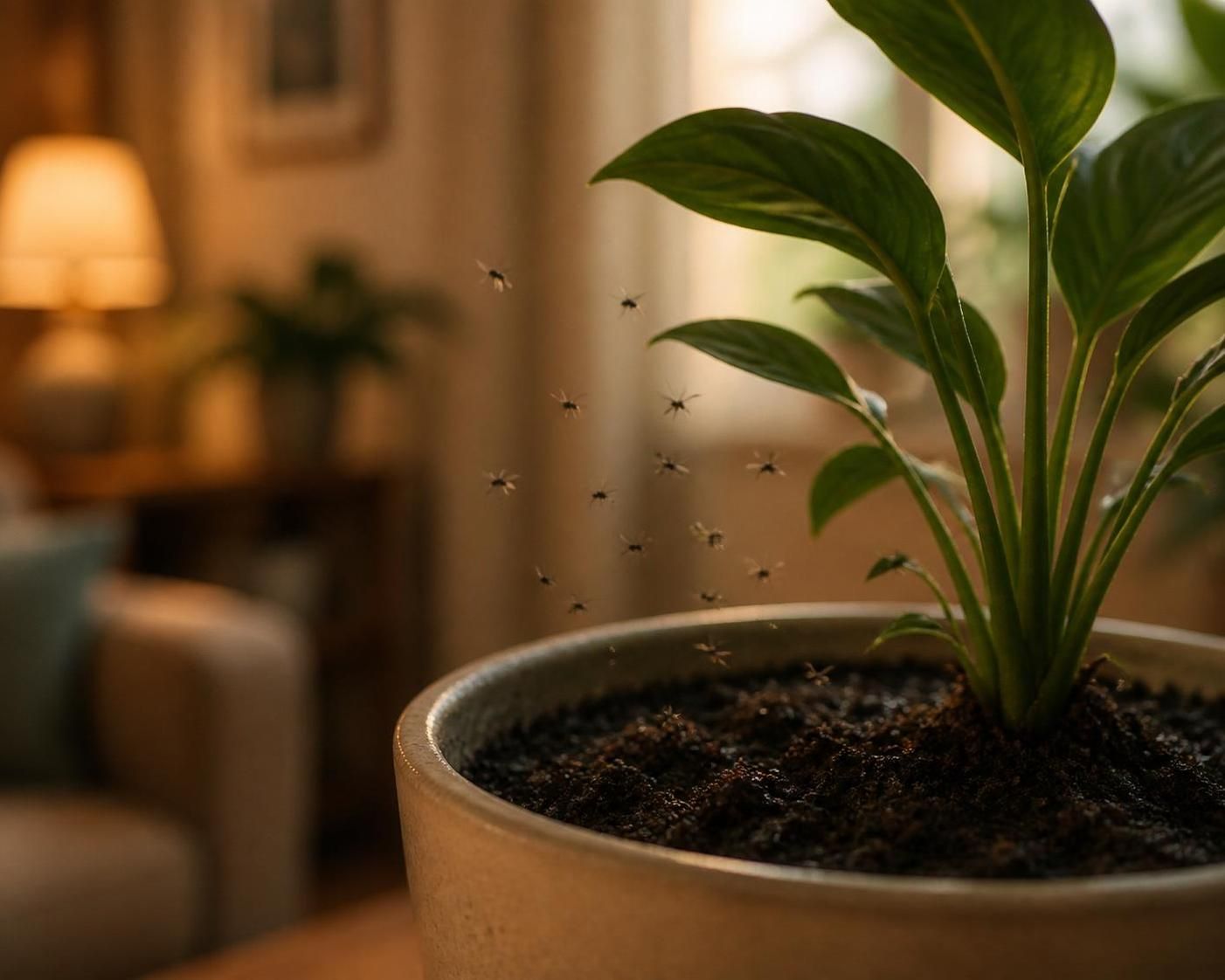 découvrez pourquoi les moucherons envahissent vos plantes d'intérieur et comment les identifier pour protéger vos fleurs.
