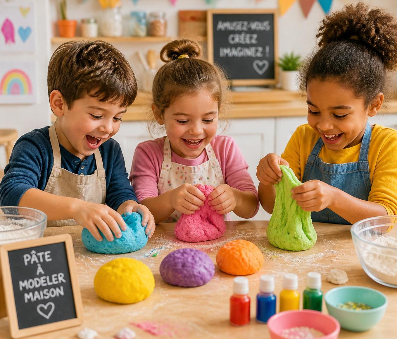 découvrez des recettes faciles de pâte à modeler maison pour divertir et stimuler la créativité des enfants à la maison avec des ingrédients simples et sûrs.