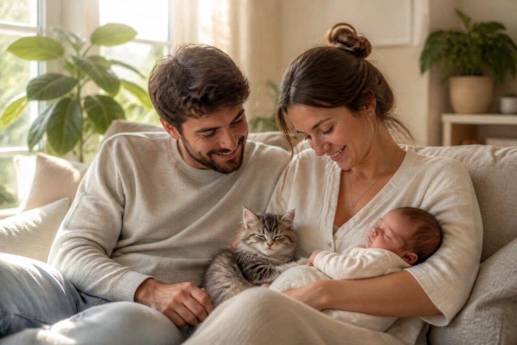 découvrez comment un chaton peut aider les jeunes parents à réduire leur stress en apportant douceur, réconfort et moments de détente au quotidien.