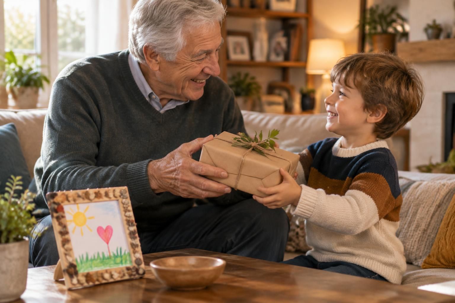 découvrez des idées de cadeaux pour la fête des papys : créations à fabriquer ou présents à offrir pour lui faire plaisir avec une attention pleine de tendresse.