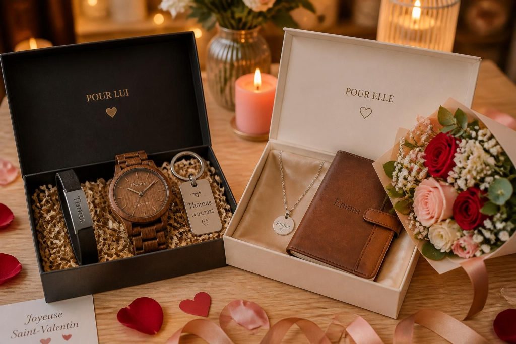 découvrez des idées cadeaux personnalisés pour la saint valentin, parfaits pour hommes et femmes. offrez un présent unique qui touchera le cœur de votre moitié.