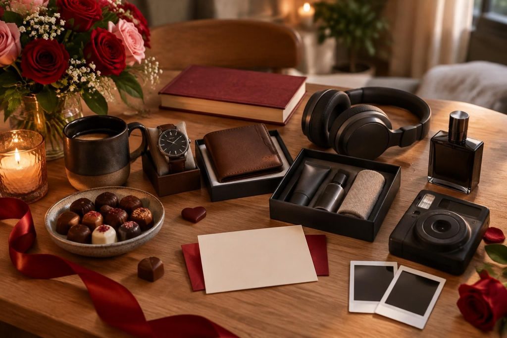 trouvez le cadeau de saint-valentin idéal pour un homme : des idées originales et attentionnées pour tous les styles et tous les budgets.