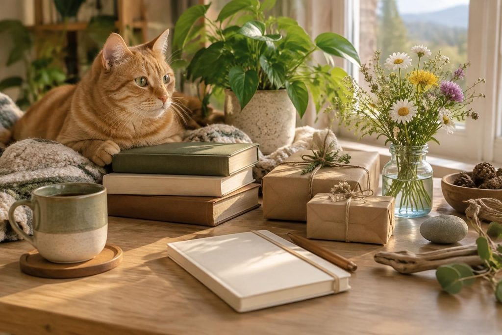 découvrez des idées de cadeaux ciblées pour les amoureux des chats, des plantes, des livres et de la nature : des attentions originales pour tous les goûts.