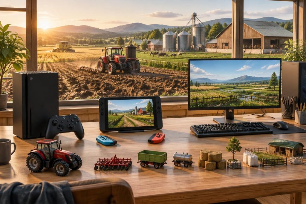 découvrez les versions de farming simulator 25, ses mods et les prix sur ps5, nintendo switch et pc pour choisir l’édition qui vous convient.