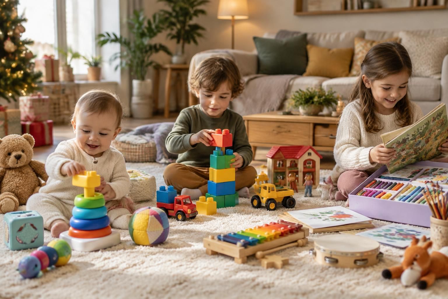 découvrez des idées de cadeaux pour les enfants de 1 à 6 ans, adaptées à leur âge, leurs envies et leurs préférences.