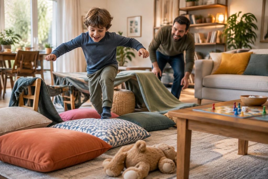 découvrez des idées de jeux d’intérieur pour enfants et adultes : activités amusantes, explications simples et moments de partage à vivre chez soi.