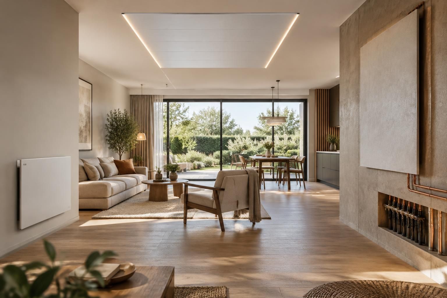 comparez les panneaux rayonnants électriques, au plafond ou à eau chaude pour choisir la solution de chauffage adaptée à votre logement et à vos besoins.